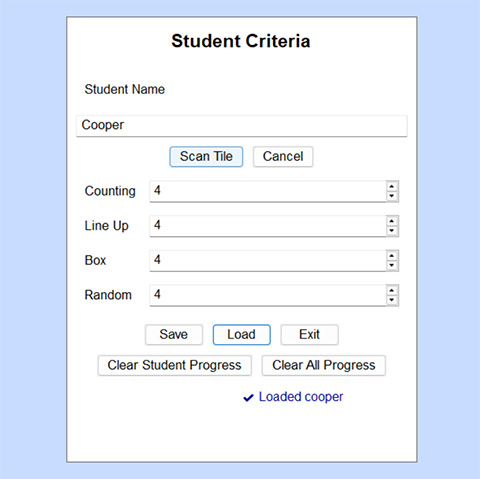Admin Interface screenshot